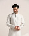 Lily White Embroidered Placket Kurta Set